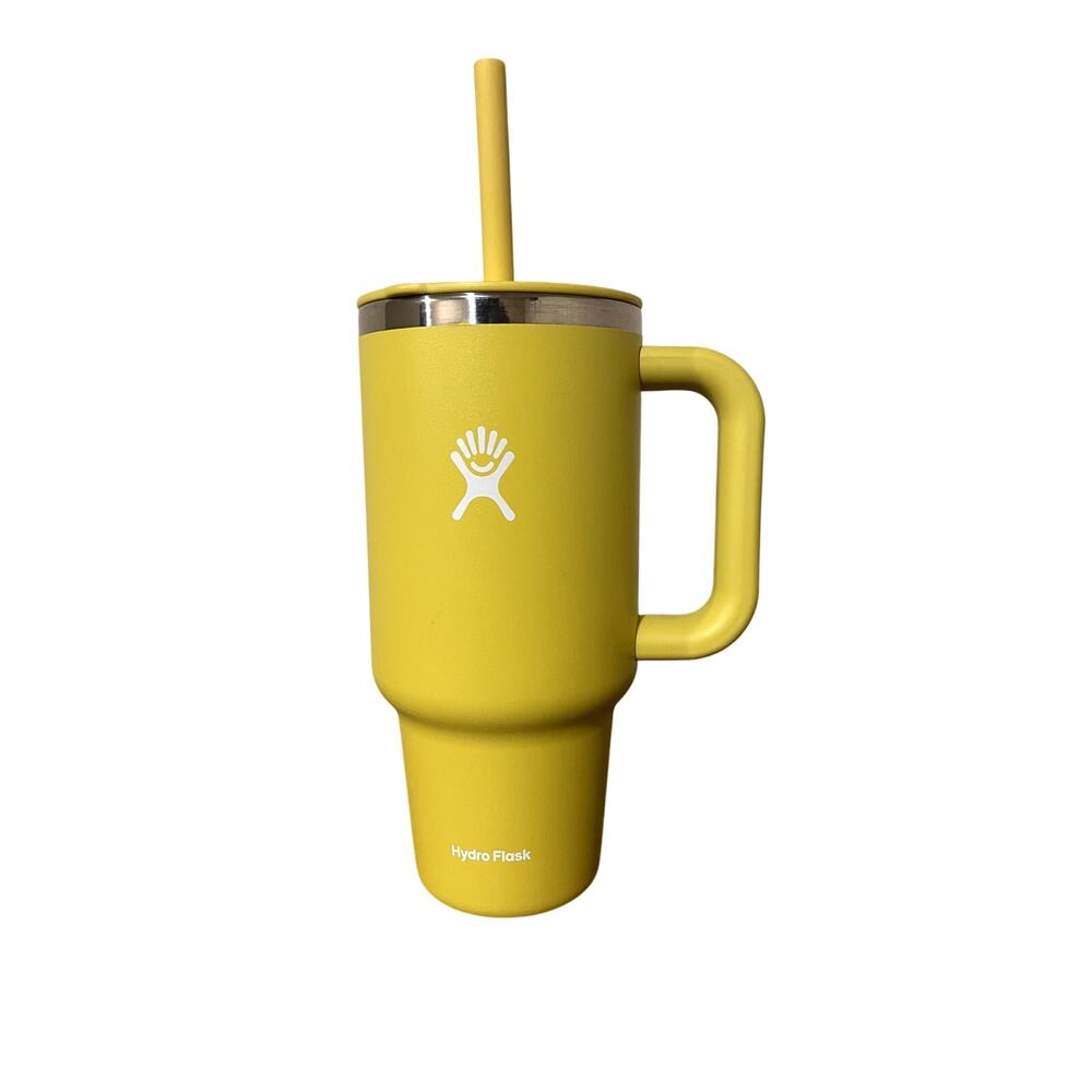 Hydro Flask 32 Oz Travel Tumbler with Handle, Insulated Stainless Steel (Cactus)